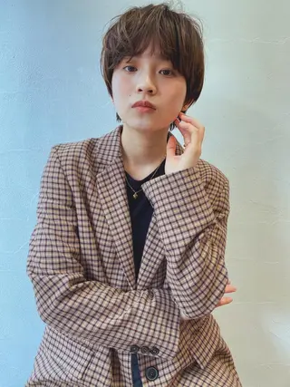 ショート カラー メンズカット特化柏駅 徒歩3分LOUのヘアスタイル