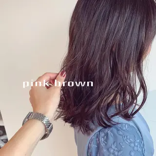 セミロング カラー etore 矢場町 南沙希のヘアスタイル