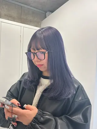 セミロング カラー/エクステ 🤍ルナのヘアスタイル