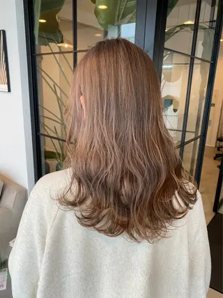 セミロング 柔らかベージュ🩰/ 新潟駅/くるみのヘアスタイル