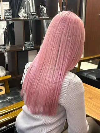 ロング カラー 細田 舞乃のヘアスタイル