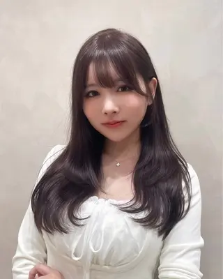 セミロング カラー MIRAC所属・Ryoichi⛓️ 韓国ヘア/ハイトーンのヘアスタイル