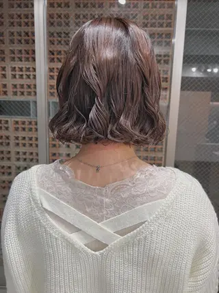 パーマ ボブパーマコテ巻き風 パーマNo1深江秀平のヘアスタイル