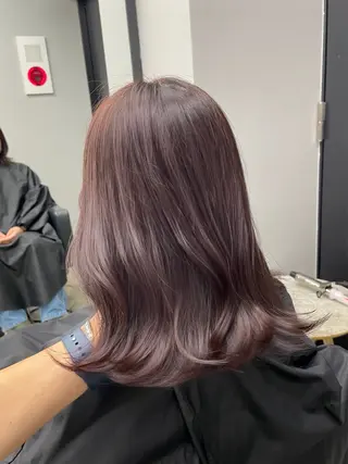 ロング カラー 新宿/韓国ヘア/ 髪質改善ストレートのヘアスタイル