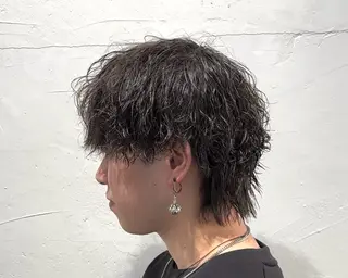 ミディアム パーマ メンズ 楽で簡単に決まる メンズヘア💥曽我尾のヘアスタイル