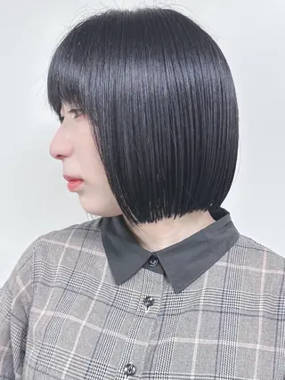 ショート 小顔ボブ/お悩み解決 /ボブパーマ/とういのヘアスタイル