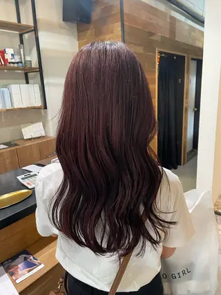 ロング カラー 高梨 菜々のヘアスタイル