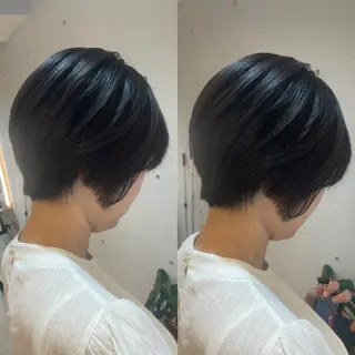 ショート ブリーチ無しダブル カラー🦕まどかのヘアスタイル