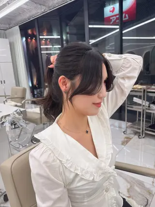 ロング のり🐼顔まわり/ 韓国/レイヤーカットのヘアスタイル