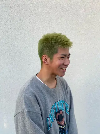 ショート カラー メンズ LE-PLA Citta 大雅のヘアスタイル