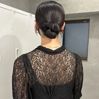 ヘアアレンジ riko/レイヤー/ 艶カラー/ヘアセットのヘアスタイル