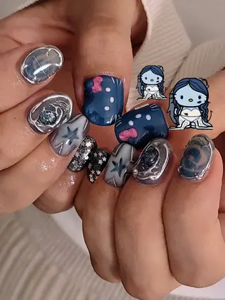 ネイル 3dパーツ/流行り 👧shushu❤️のネイルデザイン