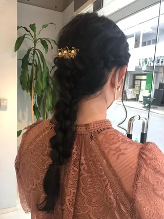 ロング ヘアアレンジ 阿部 美咲のヘアスタイル