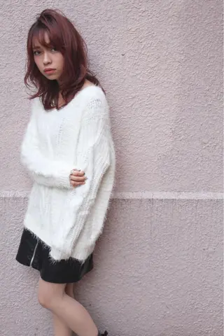 ミディアム カラー 🧡Watanabe Rio🧡のヘアスタイル