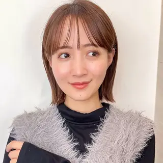 ミディアム カラー 🌱小顔ヘア/ボブ ミディアム/双葉🌱のヘアスタイル