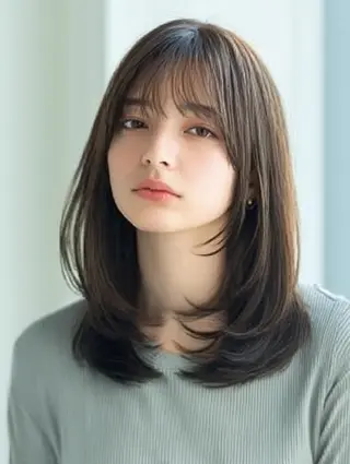 セミロング 生艶髪＆レイヤー🔔 渋谷お薦めNo.1✨のヘアスタイル