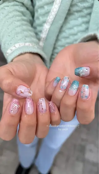 ネイル GRANDE大須 Cecil💜のネイルデザイン