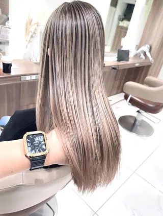 ロング カラー 高橋凜/髪質改善/ 縮毛矯正/カラーのヘアスタイル