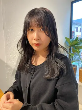 セミロング カラー パーマ ヘアアレンジ メンズ キッズ ネイル マツエク・マツパ アイブロウ パーマスタイル🔅 sayacaのヘアスタイル