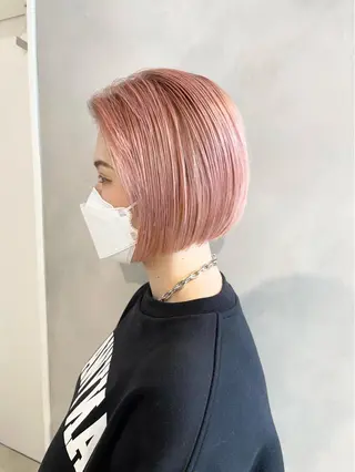 ショート カラー 🦋レイヤーカット ミドリカワ🦋のヘアスタイル