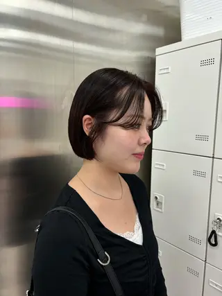 ショート カラー 表参道ハッシュカット レイヤー/リノンのヘアスタイル