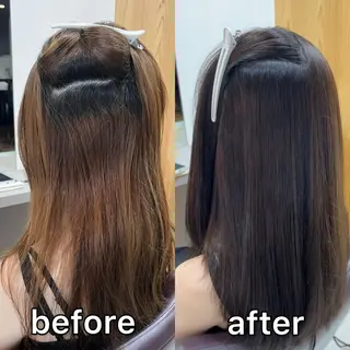 カラー パーマ KIZU 髪質改善 オカルト怪談のヘアスタイル