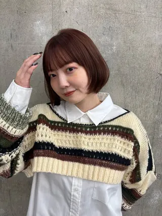 ミディアム ボブ/ミディアム 親しみやすさ/さくらのヘアスタイル