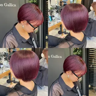 ミディアム カラー ナミ🩶暗髪/暖色 ❤️/透明感/縮毛のヘアスタイル