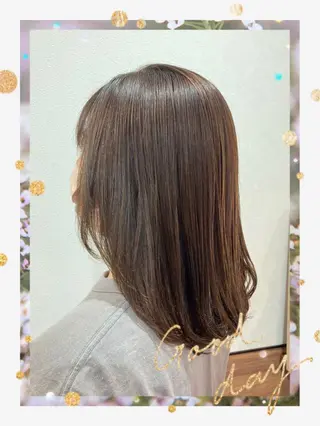 ミディアム カラー Annon プライベートサロンのヘアスタイル