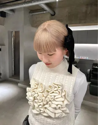 セミロング 大石 明葉のヘアスタイル