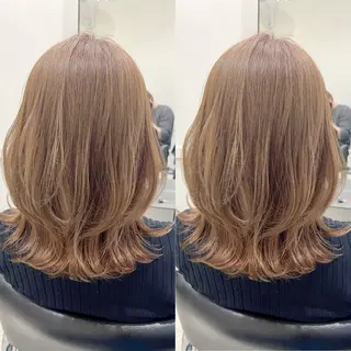 ミディアム 縮毛矯正/髪質改善 /レイヤー/韓国のヘアスタイル