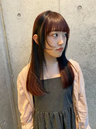 ロング カラー レイヤー/柔色 カラー/SAkiのヘアスタイル