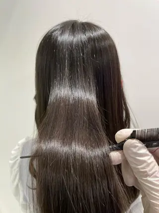 セミロング カラー パーマ ヘアアレンジ ネイル マツエク・マツパ 韓国風ベージュ🤎 赤みなし🌿横浜🤎のヘアスタイル