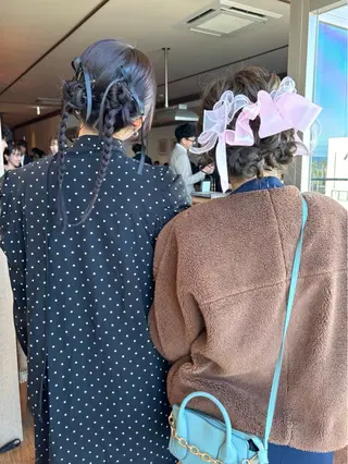 ヘアアレンジ mizuki/ピンク ベージュ.レイヤーのヘアスタイル