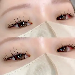 マツエク・マツパ Morganite 🦋 ÿui 🦋のマツエク・マツパデザイン