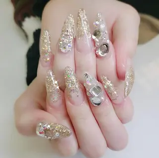 ロング ネイル クロキ 。のネイルデザイン