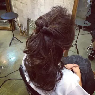 ヘアアレンジ インナーカラー/天神 ブリーチ/吉田のヘアスタイル