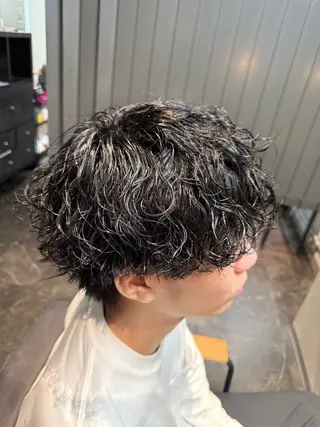 パーマ メンズ メンズパーマ専門店 【店長】⚜️イチカワのヘアスタイル
