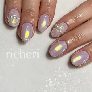 ミディアム ネイル richeri beautyのネイルデザイン