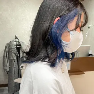 ミディアム カラー 高橋 みく/ minim 暖色のヘアスタイル