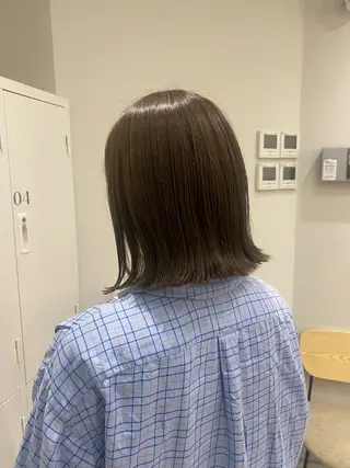 ミディアム カラー ヘアアレンジ ボブ /ニュアンス/ satomi🧸💖のヘアスタイル