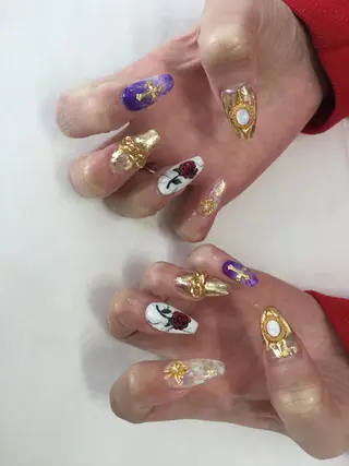 ネイル 💎🐰 saki. m 🐰💎のネイルデザイン