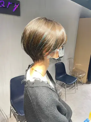 ショート カラー 🦋ハイトーンボブ ショート🦋トシキのヘアスタイル