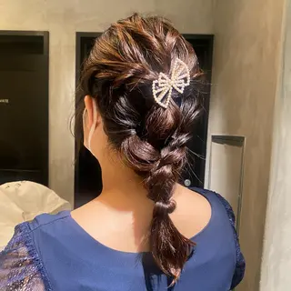 セミロング ヘアアレンジ デザイン/アレンジ ❤︎イシイレイのヘアスタイル