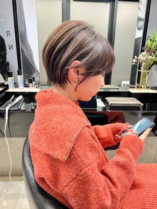 ショート カラー LA KING GINZA TOKYO所属・🧡ショートの達人 🧡SHOのヘアスタイル