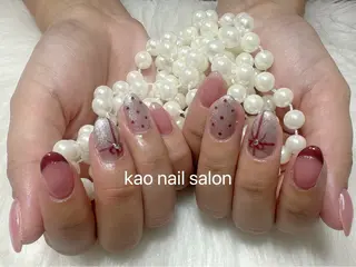 ネイル kao nail マグネット/長さだしのネイルデザイン