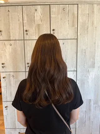 ロング カラー 顔まわり/オフィス カラー/青栁優🔆のヘアスタイル