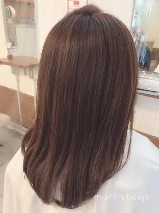 ミディアム カラー 髪質改善✨️透明感カ ラー✧*。山下さいみのヘアスタイル