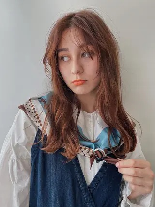 ロング カラー 大阪/梅田すぐ /パーマ落とし専門店のヘアスタイル