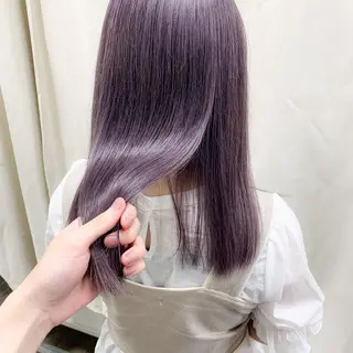 セミロング カラー TONE所属・透明感カラー/ 韓国ヘア/縮毛矯正のヘアスタイル